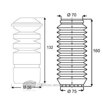 KIT SUSPENSION TRAS. VW GOL COUNTRY (..02)