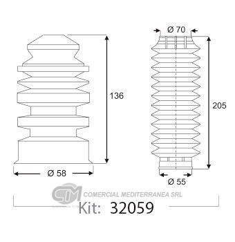 KIT SUSPENSION TRAS. FORD ECOSPORT (03..) FIESTA (02