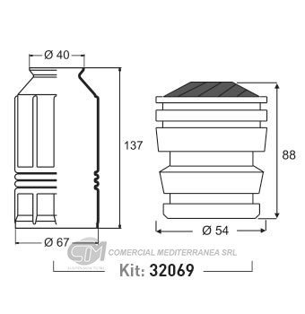 KIT SUSPENSION DEL. FIAT MAREA 2.4 (98-07)
