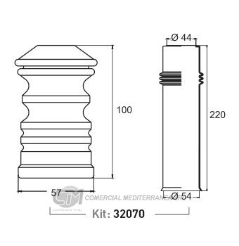 KIT SUSPENSION TRAS. PEUGEOT 307 (01-12)