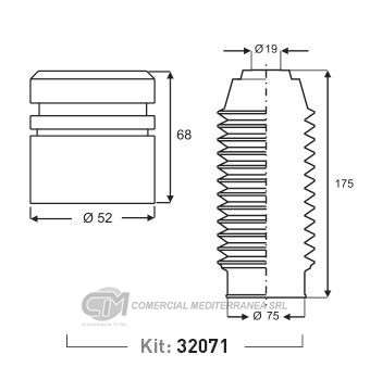KIT SUSPENSION DEL. CHEVROLET VECTRA (...96)