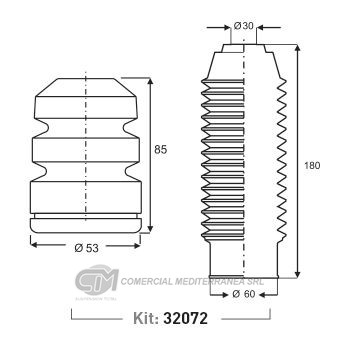 KIT SUSPENSION DEL. HYUNDAI TUCSON (05..) SANTA FE