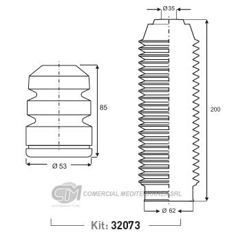 KIT SUSPENSION TRAS. HYUNDAI TUCSON (05..) SANTA F