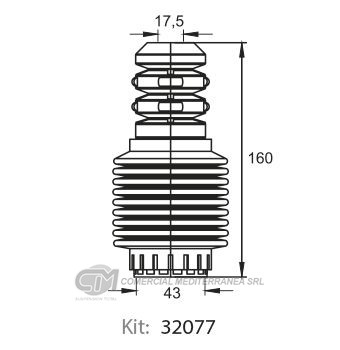 KIT SUSPENSION DEL. RENAULT MEGANE (97-03)