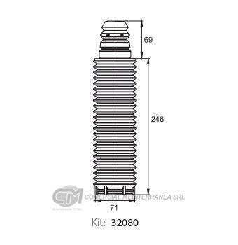 KIT SUSPENSION DEL. FORD FOCUS (08..)