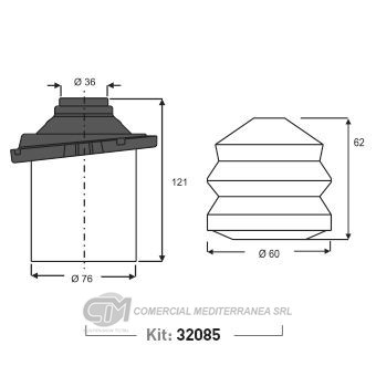 KIT SUSPENSION DEL. CHEVROLET VECTRA (07...) ZAFIRA