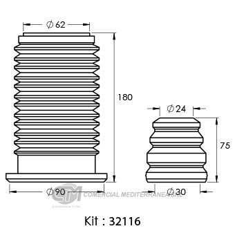 KIT SUSPENSION DELANTERO FIAT UNO (10-12)