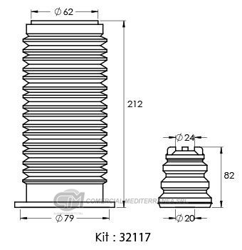 KIT SUSPENSION DELANTERO FIAT NOVO UNO (13..) PALIO