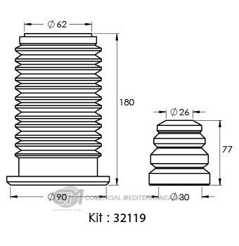 KIT SUSPENSION DELANTERO FIAT LINEA (08..)