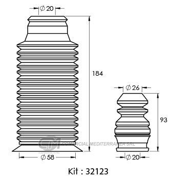 KIT SUSPENSION DELANTERO HONDA FIT (..08)