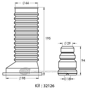KIT SUSPENSION DELANTERO TOYOTA COROLLA (02-07)