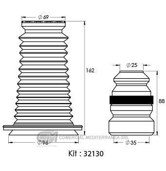 KIT SUSPENSION DELANTERO FIAT TORO (16...)