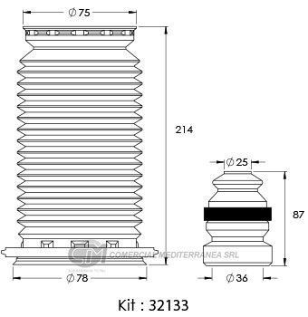 KIT SUSPENSION TRASERO JEEP RENEGA(15..)