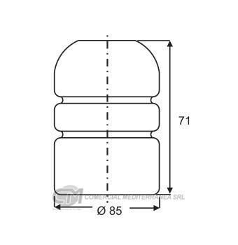 TOPES SUSPENSION DEL. CITROEN JUMPER (96..) / FIAT DUCA