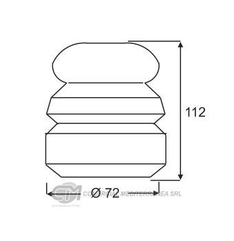TOPES SUSPENSION DEL. FIAT MAREA 2.0 (89-07)