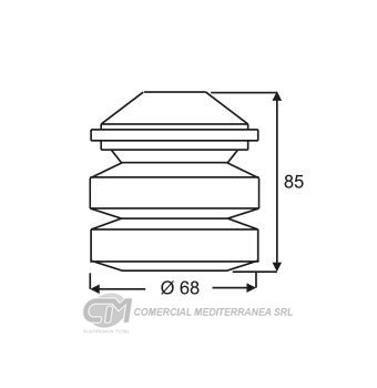 TOPES SUSPENSION DEL. FIAT TEMPRA (92-98)
