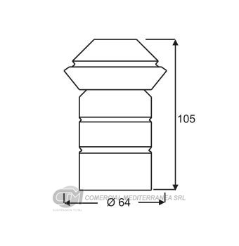 TOPES SUSPENSION TRAS. FIAT TEMPRA 2.0 16V (92-98)