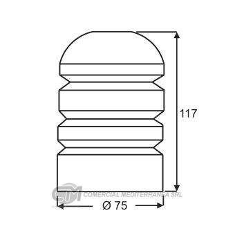 TOPES SUSPENSION TRAS. CHEVROLET CORSA PICKUP (MONTANA