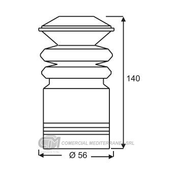 TOPES SUSPENSION TRAS. FORD ESCORT (94-96 ) ORION (93