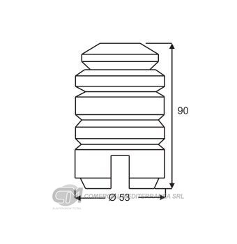 TOPES SUSPENSION DEL. FORD FIESTA (..01) KA 1.3 1.6 (
