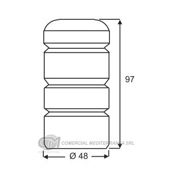 TOPES SUSPENSION DEL. PEUGEOT 307 (01-12)