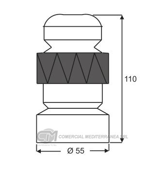 TOPES SUSPENSION DEL. PEUGEOT 406 (96-05) 605 (92-00)