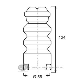 TOPES SUSPENSION TRAS. VW FOX -CROSSFOX-SURAN (