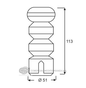 TOPES SUSPENSION TRAS. CHEVROLET VECTRA (94...)