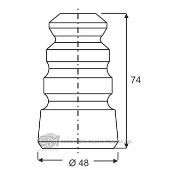 TOPES SUSPENSION DEL. HONDA CIVIC (93-99)