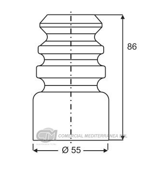 TOPES SUSPENSION TRAS. TOYOTA COROLLA (02..)