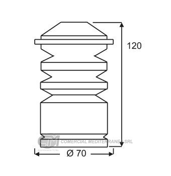 TOPES SUSPENSION TRAS. VW GOL (91..) GOL COUNT