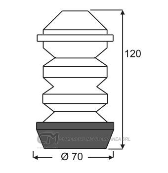 TOPES SUSPENSION TRAS. VW GOL (91..) GOL COUNT