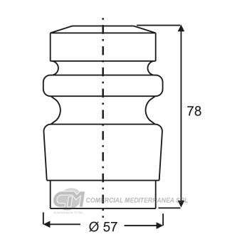 TOPES SUSPENSION DEL. VW PASSAT (98...)