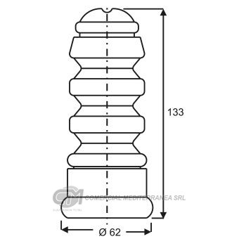 TOPES SUSPENSION TRAS. VW PASSAT (...98)