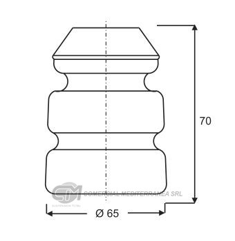 TOPES SUSPENSION DEL. CHEVROLET MERIVA S/ABS (03-13)