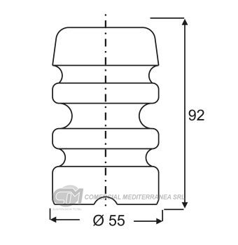 TOPES SUSPENSION DEL. FIAT DUNA (87-01) FIORINO (87..)