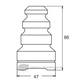 TOPES SUSPENSION TRAS. HONDA ACCORD (93-02)