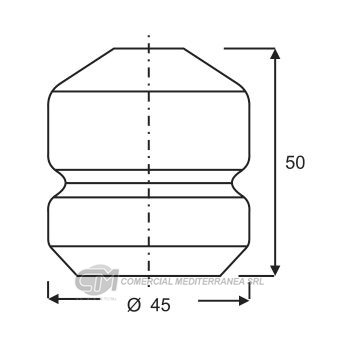 TOPES SUSPENSION TRAS. MERCEDES BENZ CLASSE A (99..)