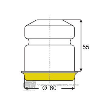 TOPES SUSPENSION DEL. FORD RANGER (96..) CON CAZOLETA