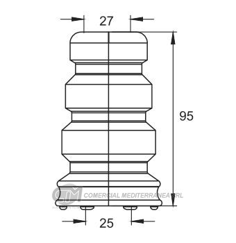 TOPES SUSPENSION DELANTERO HONDA CRV 4X2 (02..)