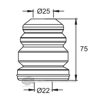TOPES SUSPENSION DELANTERO FIAT NUEVO UNO (10..)