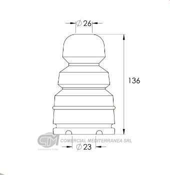 TOPES SUSPENSION TRASERO FIAT DOBLO (10..)
