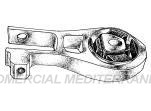 SOPORTE TRASERO DE MOTOR RENEGADE 1.8  4 REY GOMA