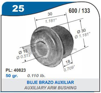 BUJE BRAZO AUXILIAR FIAT 133. 600