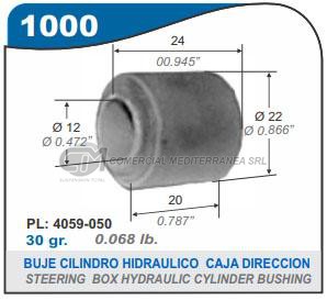 BUJES SUSPENSION PEUGEOT 505.504 GR.405 BUJE CIL.HIDR.CAJA