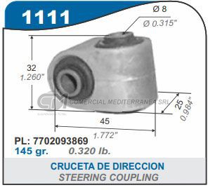 MOVIMIENTO DIRECCION RENAULT CLIO. R21. R9. R11