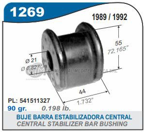 BUJES SUSPENSION FORD ESCORT 89/92