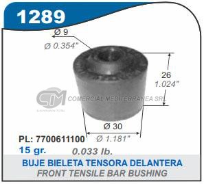 BUJE BIELETA ESTABILIZADORA DELANTERA RENAULT TRAFIC