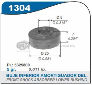 BUJES SUSPENSION FORD FALCON. FAIRLANE