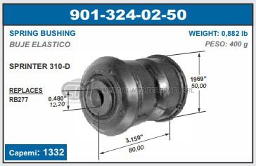 BUJES SUSPENSION MERCEDES BENZ SPRINTER 310-D